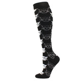 Chaussettes de Compression "Chat" - Noir et Blanc