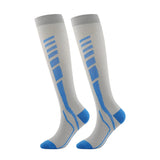 Chaussettes de Compression Sport Unisexe homme et femme - Gris et Bleu