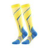 Chaussettes de Compression Sport Unisexe - Jaune et Bleu