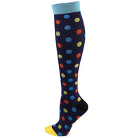 Chaussettes de Compression à Pois - Multicouleur