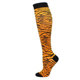 Chaussettes de Compression à Rayures "Léopard"