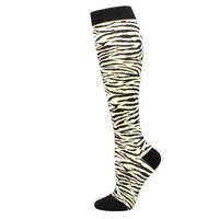 Chaussettes de Compression à Rayures Zébrées