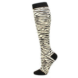 Chaussettes de Compression à Rayures Zébrées