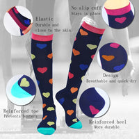 Chaussettes de Compression Premium "Coeur ECG"