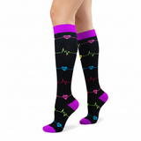 Chaussettes de Compression "Graphe ECG"