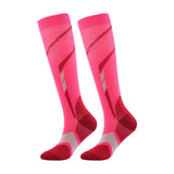 Chaussettes de Compression Sport Unisexe - Rose et Rouge