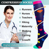 Chaussettes de Compression Premium "Coeur ECG"