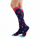 Chaussettes de Compression "Coeur" Multicouleur