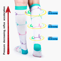 Chaussettes de Compression "Graphe ECG"